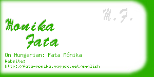 monika fata business card